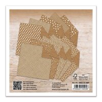 URSUS® Faltblätter Kraftpapier braun-weiß 100 St.