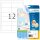 HERMA Etiketten 8628 weiß 97,0 x 42,3 mm, 10 Blatt