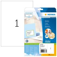 HERMA Etiketten 8637 weiß 210,0 x 297,0 mm, 10 Blatt