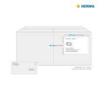 HERMA Etiketten 8637 weiß 210,0 x 297,0 mm, 10 Blatt