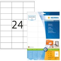 HERMA Etiketten 8638 weiß 70,0 x 36,0 mm, 10 Blatt