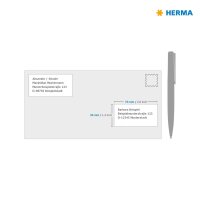 HERMA Etiketten 8638 weiß 70,0 x 36,0 mm, 10 Blatt