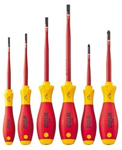 Wiha Schraubendreher-Set SoftFinish® electric slimFix SZ/PZ 36455 6-teilig