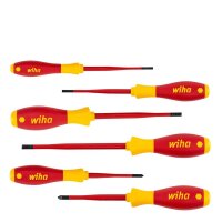 Wiha Schraubendreher-Set SoftFinish® electric slimFix SZ/PZ 36455 6-teilig