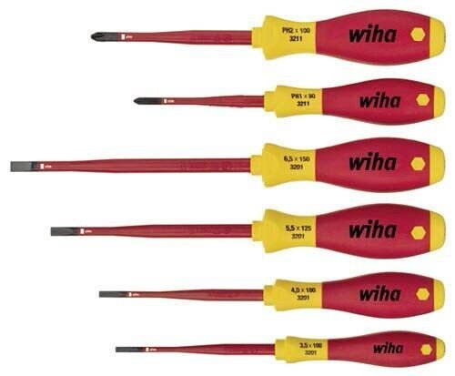 Wiha Schraubendreher-Set SoftFinish® electric slimFix SZ/PH 35389 6-teilig