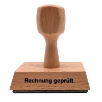 Textstempel "Rechnung geprüft" ohne Logo,...