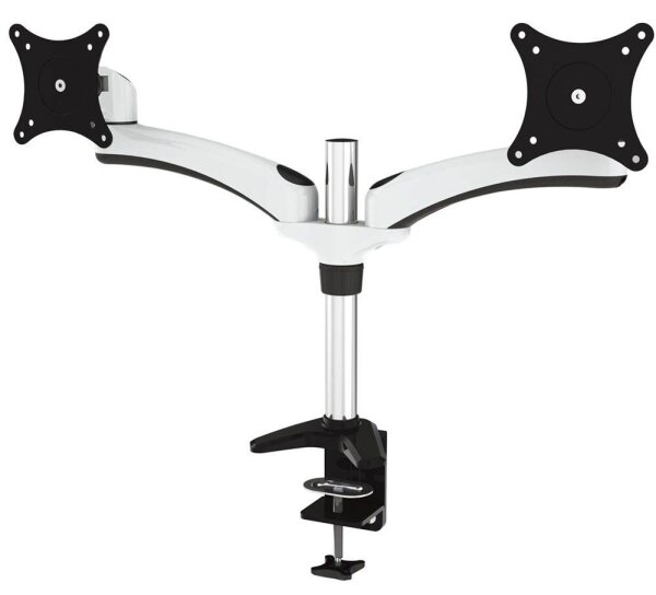 JENIMAGE Monitor-Halterung JI-ME220TK JI-ME220TK schwarz, weiß für 2 Monitore, Tischklemme
