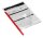 DURABLE Klemmschienen rot DIN A4 60 Blatt, 50 St.