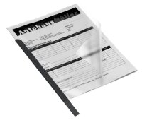 DURABLE Klemmschienen schwarz DIN A4 60 Blatt, 50 St.