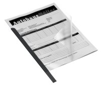 DURABLE Klemmschienen schwarz DIN A4 60 Blatt, 50 St.