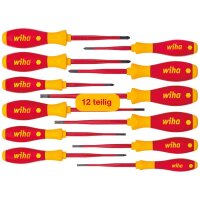 Wiha Schraubendreher-Set SoftFinish® electric slimFix gemischt 41003 12-teilig