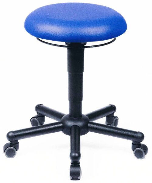 meychair XXL-Bürohocker A19-TR-KL 10023 blau Kunstleder, 1 St.