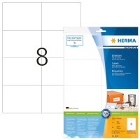 HERMA Etiketten 8645 weiß 105,0 x 74,0 mm, 10 Blatt