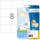 HERMA Etiketten 8645 weiß 105,0 x 74,0 mm, 10 Blatt