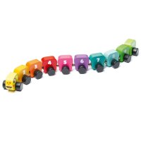 CUBiKA Regenbogenraupe Lernspielzeug, 1 St.
