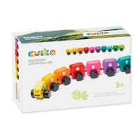 CUBiKA Regenbogenraupe Lernspielzeug, 1 St.