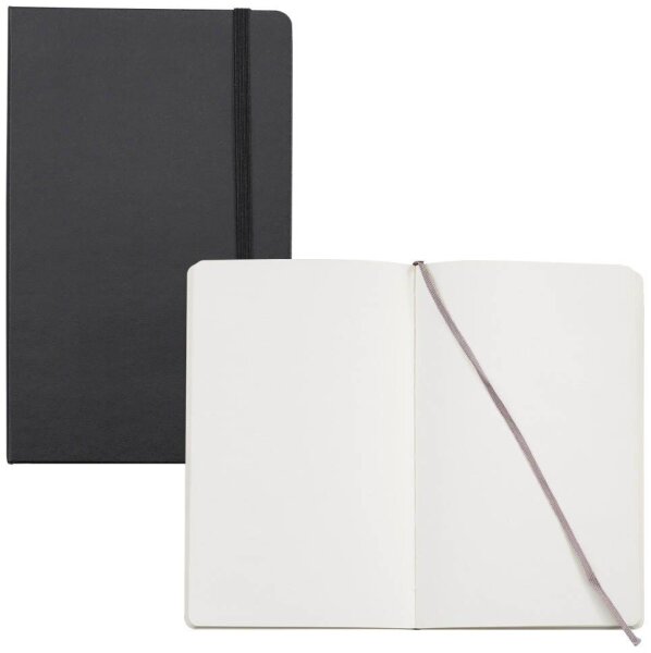 MOLESKINE Notizbuch Classic Collection fester Einband ca. DIN A5 blanko, schwarz Hardcover 240 Seiten, 1 St.