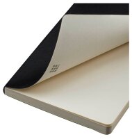MOLESKINE Notizbuch Classic Collection flexibler Einband ca. DIN A5 blanko, schwarz Softcover 192 Seiten, 1 St.