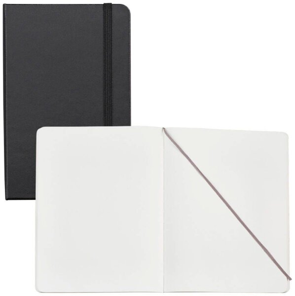 MOLESKINE Notizbuch Classic Collection flexibler Einband ca. DIN A4 blanko, schwarz Softcover 192 Seiten, 1 St.