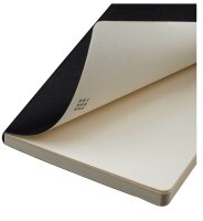 MOLESKINE Notizbuch Classic Collection flexibler Einband ca. DIN A4 blanko, schwarz Softcover 192 Seiten, 1 St.