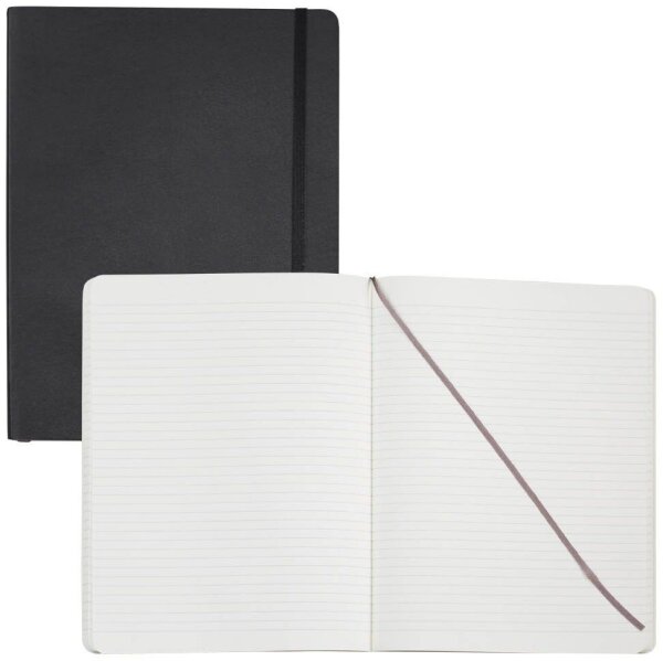 MOLESKINE Notizbuch Classic Collection flexibler Einband ca. DIN A4 liniert, schwarz Softcover 192 Seiten, 1 St.
