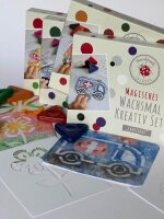 Handmade LULUBUG Fahrzeuge Wachsmalblöcke farbsortiert, 5 St.