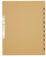 Einhakhefter Karton chamois DIN A4, halber Deckel, 20 St.