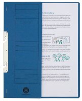 Einhakhefter Karton blau DIN A4, halber Deckel, 20 St.