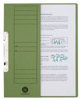 Einhakhefter Karton grün DIN A4, halber Deckel, 20 St.