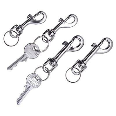 WEDO Karabinerhaken silber, 4 St.