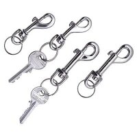 WEDO Karabinerhaken silber, 4 St.