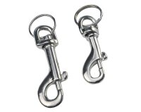 WEDO Karabinerhaken silber, 4 St.