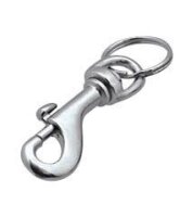 WEDO Karabinerhaken silber, 4 St.