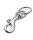 WEDO Karabinerhaken silber, 4 St.