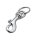 WEDO Karabinerhaken silber, 4 St.