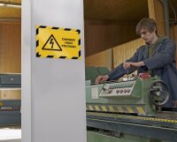 DURABLE Magnetrahmen DURAFRAME® MAGNETIC SECURITY A4 gelb A4, 5 St.