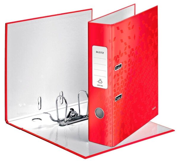 LEITZ Ordner rot Karton 8,0 cm DIN A4, 1 St.