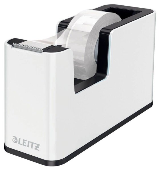 LEITZ Tischabroller WOW Duo Colour perlweiß/schwarz