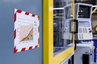 DURABLE Magnetrahmen DURAFRAME® MAGNETIC SECURITY A4 rot A4, 5 St.