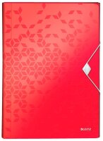 LEITZ Fächermappe WOW 4589 6 Fächer rot, 1 St.