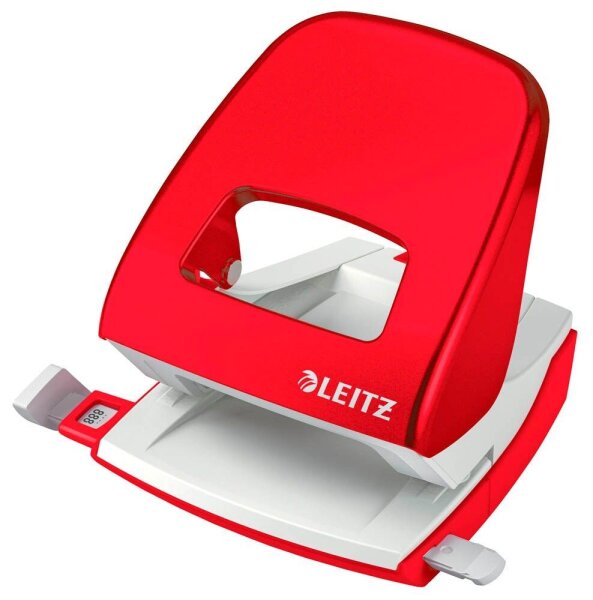 LEITZ Locher NeXXt 5008 WOW rot-metallic, 1 St.