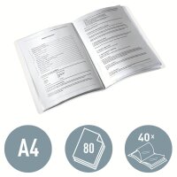 LEITZ WOW Sichtbuch DIN A4, 40 Hüllen rot, 1 St.