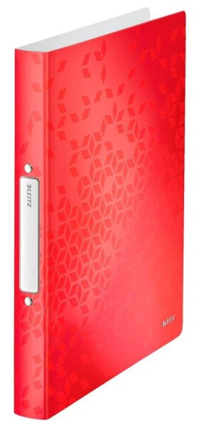 LEITZ WOW Ringbuch 2-Ringe rot 3,2 cm DIN A4, 1 St.
