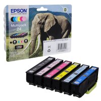 EPSON 24 / T2428 (Elefant) schwarz, cyan, magenta, gelb,...