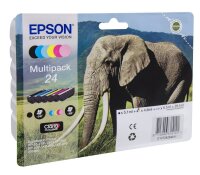 EPSON 24 / T2428 (Elefant) schwarz, cyan, magenta, gelb,...