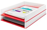 LEITZ Briefablage WOW Duo Colour perlweiß/rot DIN...