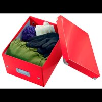 LEITZ Click & Store Aufbewahrungsbox 7,4 l rot 21,6 x...