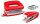 LEITZ Locher und Heftgeräte Set NeXXt WOW rot