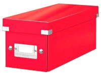 LEITZ CD-/DVD-Box Click & Store rot, 1 St.