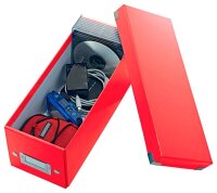 LEITZ CD-/DVD-Box Click & Store rot, 1 St.